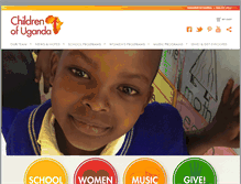 Tablet Screenshot of childrenofuganda.org